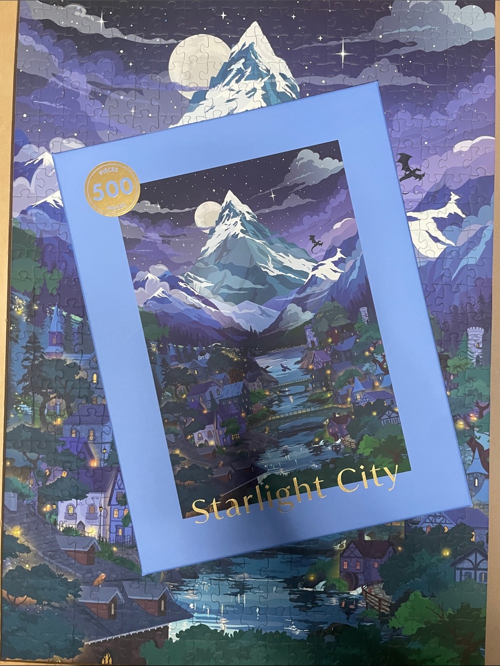 Hobbry 500-Piece Jigsaw Puzzle - Blue Nightscape